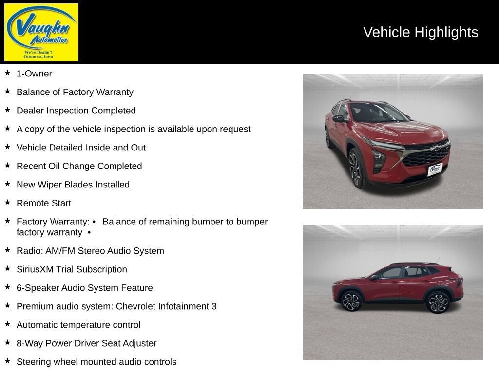 2026 Chevrolet Trax 2RS