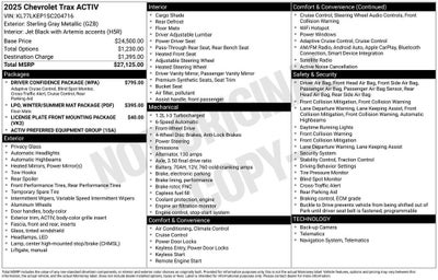 2025 Chevrolet Trax ACTIV