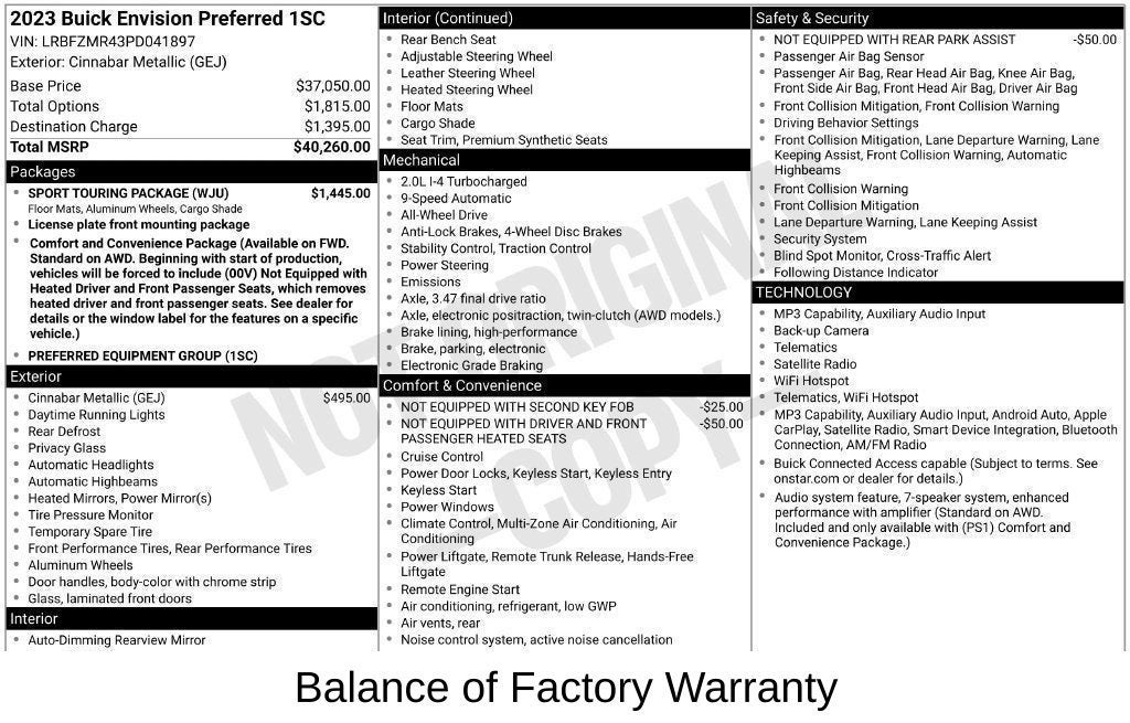 2023 Buick Envision Preferred